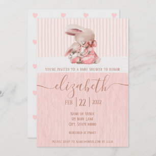 Invitation du Baby shower Bunny