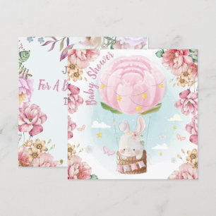 Invitation du Baby shower Bunny