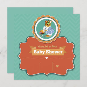 Invitation du Baby shower Bunny