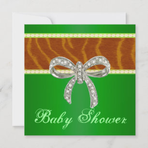 Invitation du Baby shower de boue de diamant de ti
