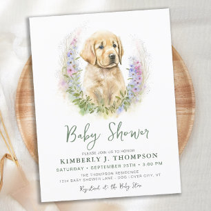 Invitation du Baby shower de Chien Chien Chien Chi