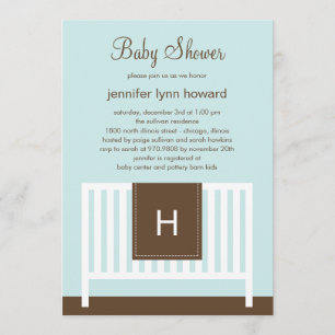 Invitation du Baby shower de la pépinière moderne
