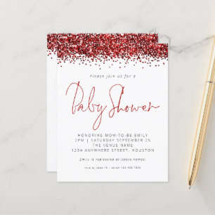 Invitation du Baby shower de Parties scintillant r