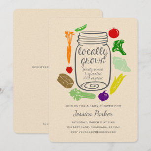 Invitation du Baby shower des agriculteurs