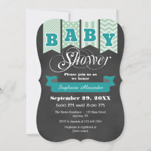 Invitation du Baby shower d'indicateur de tableau 