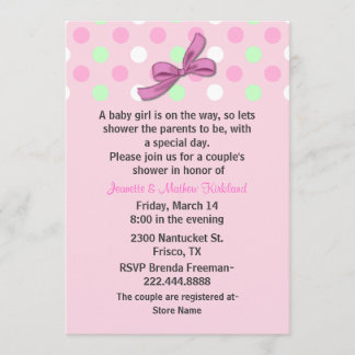 Invitation du baby shower du couple de bébé