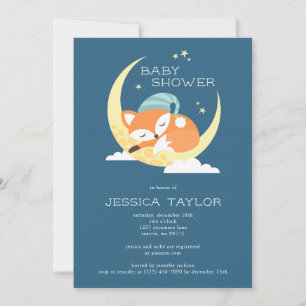 Invitation du Baby shower Fox