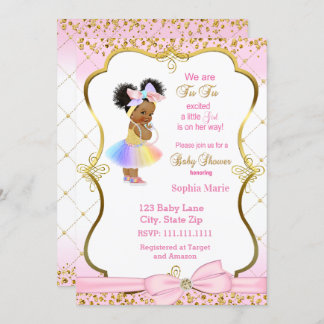 Invitation du baby shower princesse