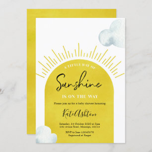 Invitation du Baby shower Sun Boho