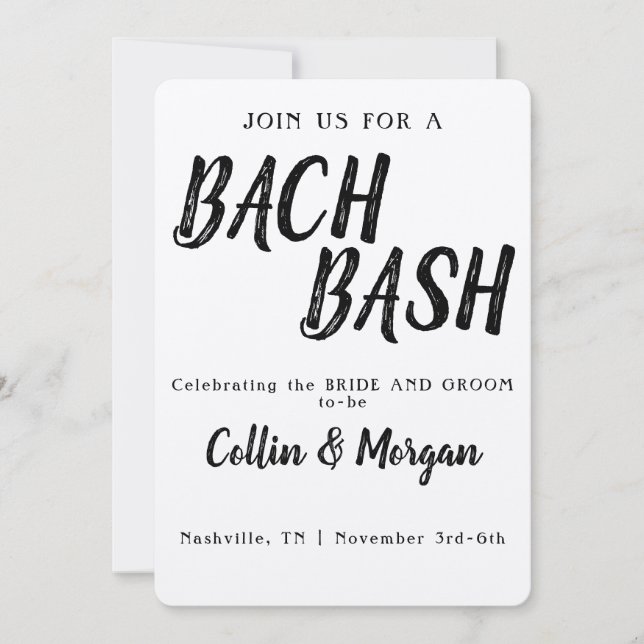 Invitation du Bachelor/Bachelorette Party (Devant)