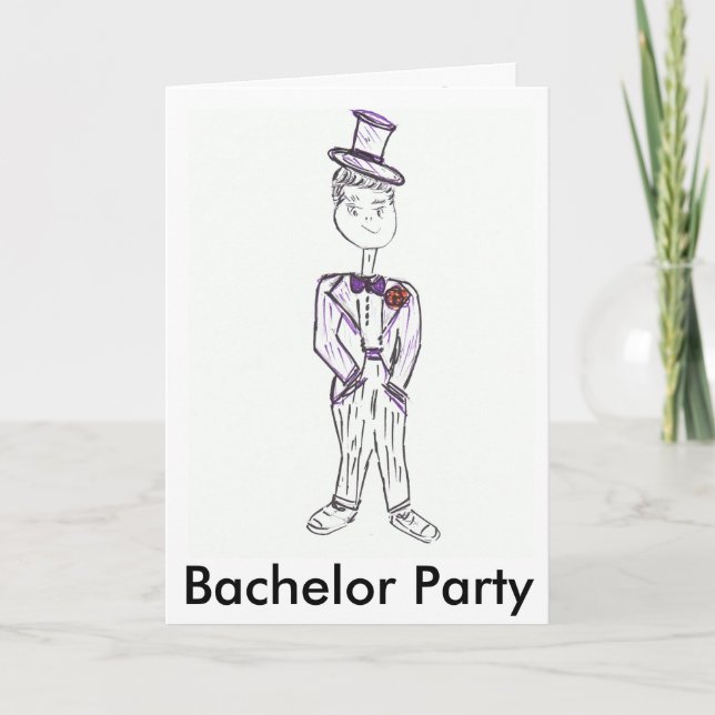 Invitation du Bachelor Party (Devant)