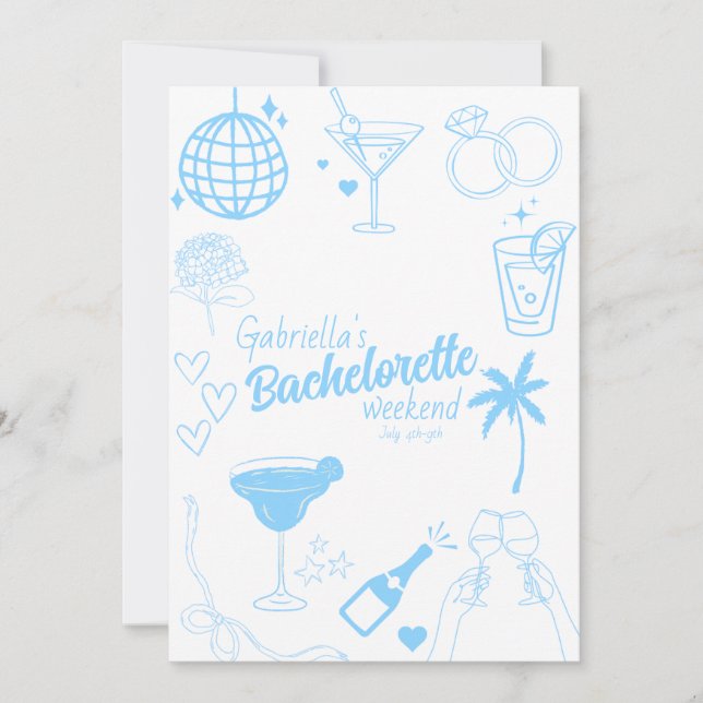Invitation du Bachelorette Party (Devant)