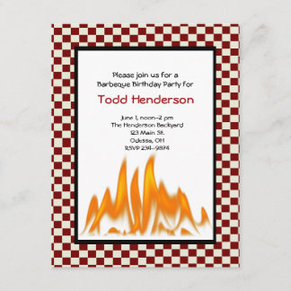 Invitation du Barbeque Party