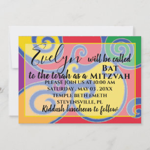 Invitation du bat mitzvah Bar Mitzvah