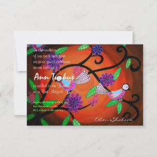 Invitation du Bat mitzvah de barre