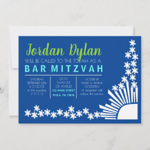 Invitation du Bat mitzvah de barre de CRÉATION
