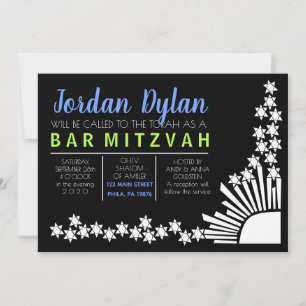 Invitation du Bat mitzvah de barre de CRÉATION