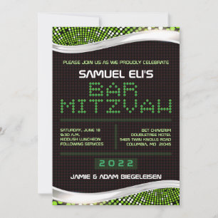 Invitation du Bat mitzvah de la barre des JEUX VID