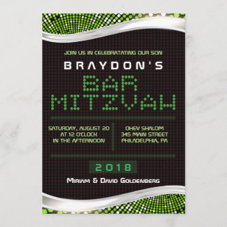 Invitation du Bat mitzvah de la barre des JEUX VID