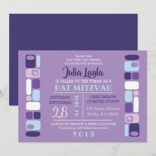 Invitation du Bat mitzvah MOD SO
