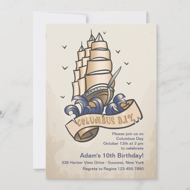 Invitation du bateau de la fête de Christophe Colo (Devant)