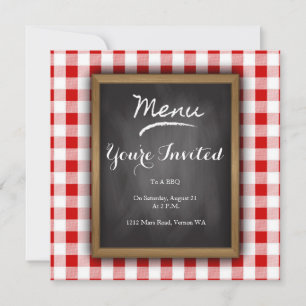 Invitation du Bistro Chalkboard Party