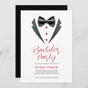 Invitation du Black Tuxedo Silhouette