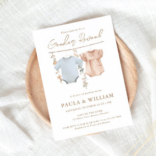 Invitation du Boho Gender Reveal Party