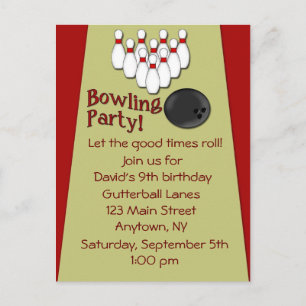 Invitation du Bowling Party