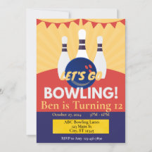 Invitation du Bowling Party