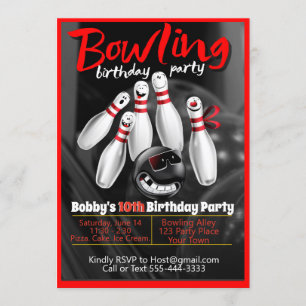 Invitation du Bowling Party
