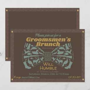 Invitation du brunch des garçons d'honneur du