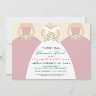 Invitation du brunch nuptial des femmes mariées et