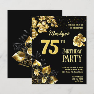 Invitation du budget d'anniversaire des fleurs en