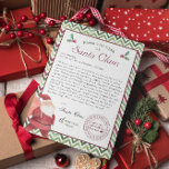 Invitation Du bureau du Père Noël | Lettre de Noël<br><div class="desc">Les lettres de Père Noël sont incomplètes sans en-tête. Commandez une lettre manuscrite authentique du Pôle Nord. Mme Clause et Père Noël se réjouissent toutes deux de la perspective de tendre la main à votre enfant pour lui faire savoir s'ils figurent sur la liste des coquins ou des gentils. Ils...</div>