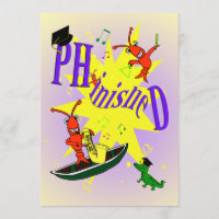 Invitation du Cajun Theme Ph.D. Party
