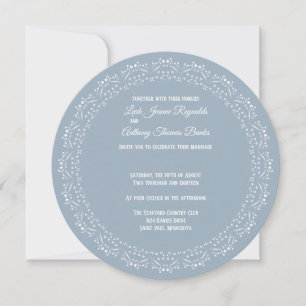 Invitation du Cercle de Mandala bleu Dusty