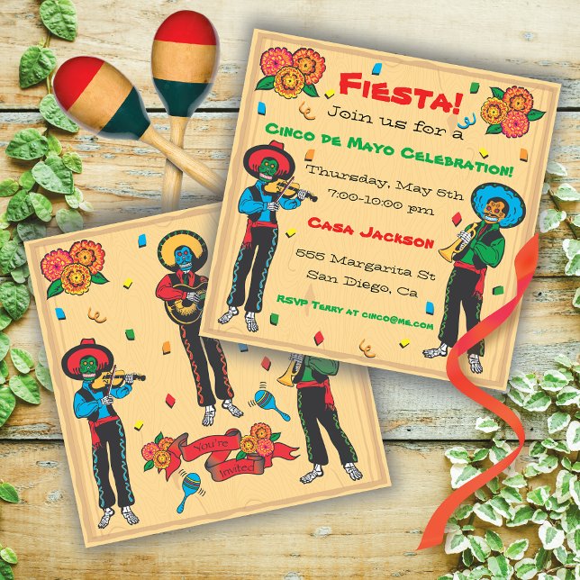 Invitation du Cinco De Mayo Fiesta (Créateur téléchargé)
