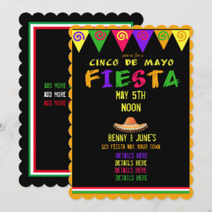 Invitation du Cinco De Mayo Party