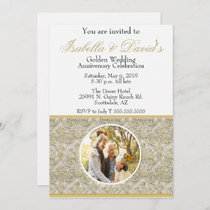 Invitation du cinquantième anniversaire de l'Maria