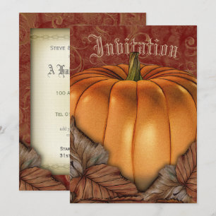 Invitation du Citrouille d'automne ou d'Halloween