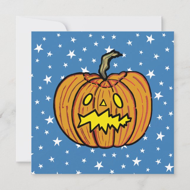 Invitation du Citrouille Halloween (Devant)