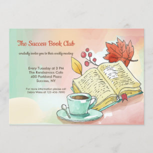 Invitation du club de lecture d'automne