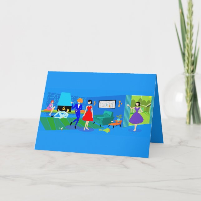 Invitation du Cocktail de Palm Springs Atomique (Devant)