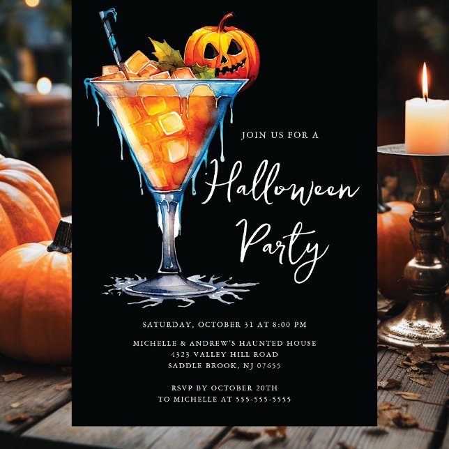Invitation du Cocktail Halloween (Créateur téléchargé)
