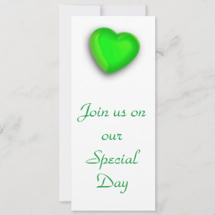 Invitation du coeur vert