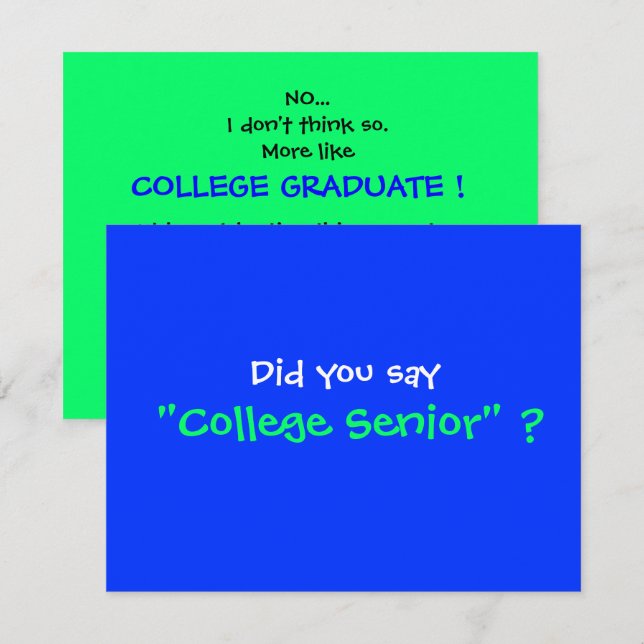 Invitation du College Graduation Party (Devant / Derrière)