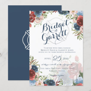 Invitation du concepteur de pompiers Texte et mono