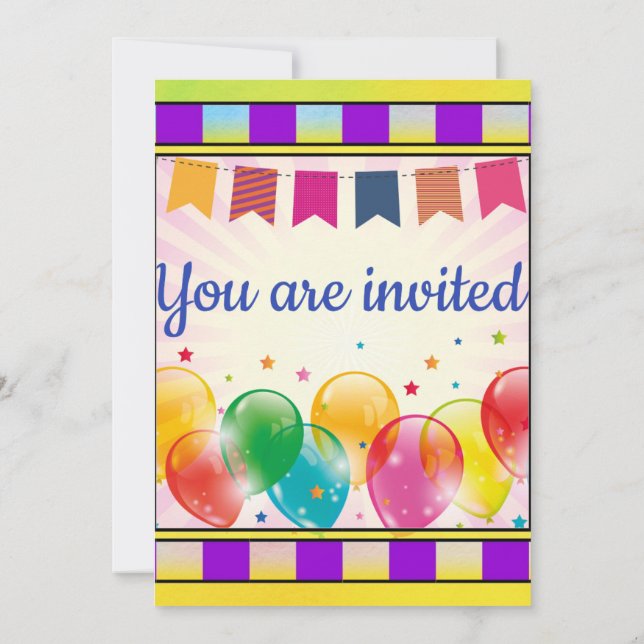 Invitation du cône de crème glacée (Dos)