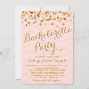 Invitation du Confetti Bachelorette Party